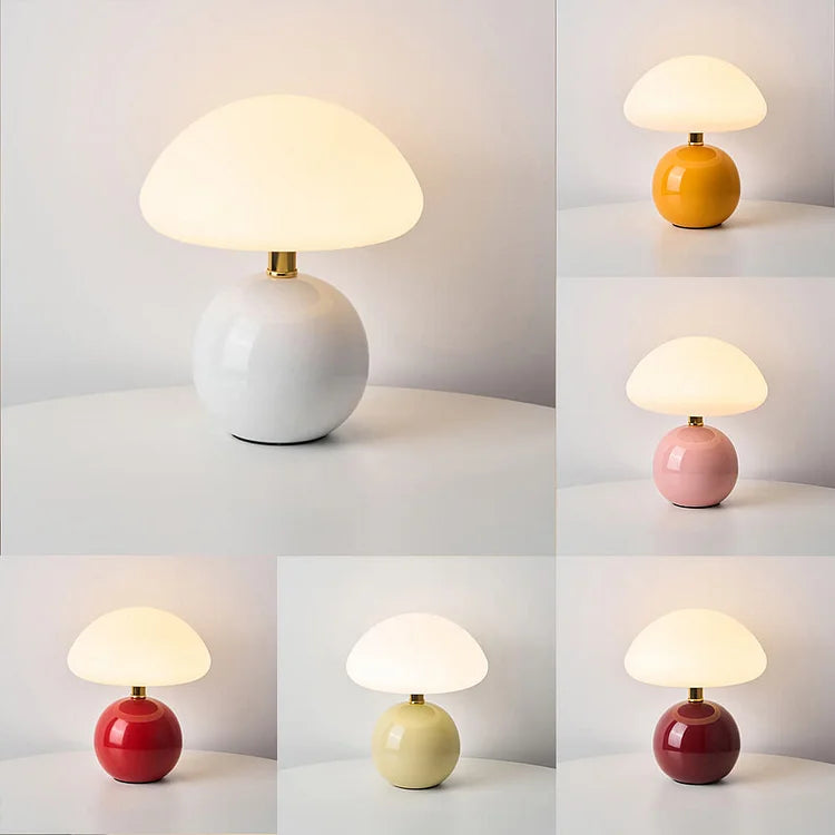 Fransk Krem Sopp Lampe | Luvikno