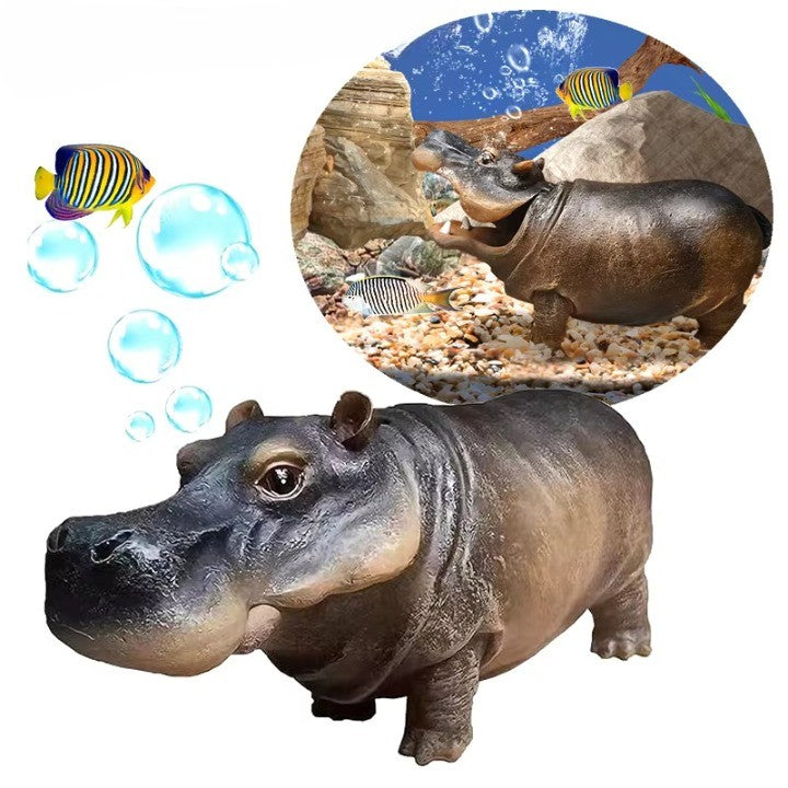 Mini Hippo Dekorativ Fiskebowl LuftboLuviknoer | Luvikno
