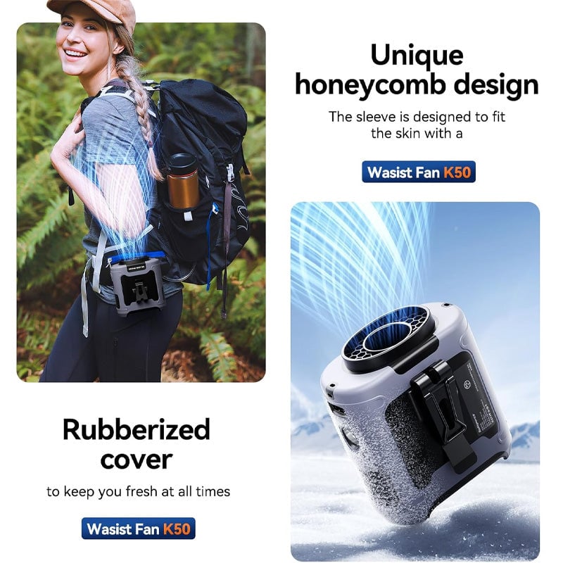 Fan Clip for Belt – Hands-Free Wearable with USB Charging | Luvikno