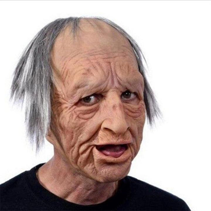 Kjip, gammel mann maske – Realistisk latex Halloween maske for voksne | Luvikno