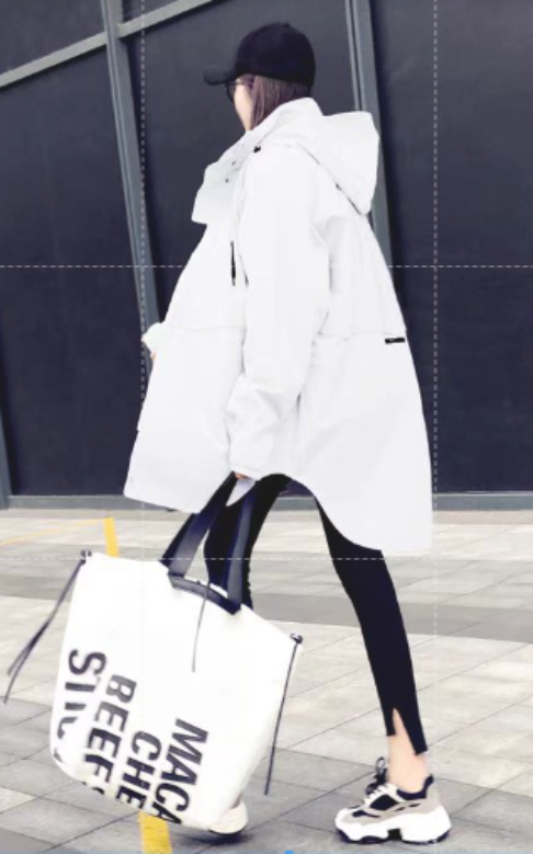 Luvik | untuvatakki oranssi suuria kokoja naisille parka huppu vetoketju tyylikkäät takit