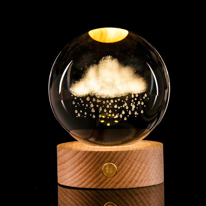 Galaxy Crystal Ball Lamp | Luvikno