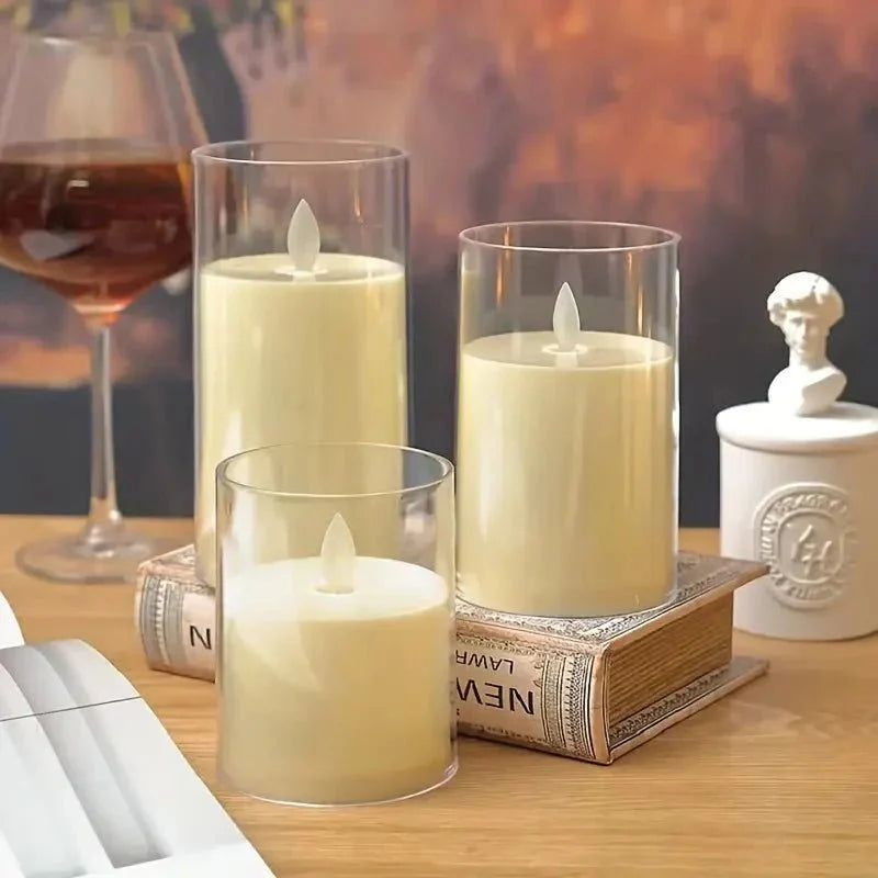 LED lys med fjernkontroll og timer i glassdesign | Luvikno