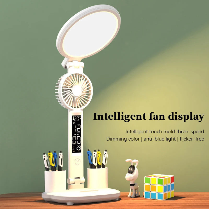 LED klok bordlampe med USB. | Luvikno