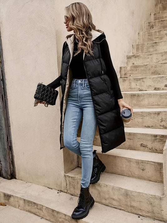 Luvik | Veste bomber sans manches pour femmes avec poches