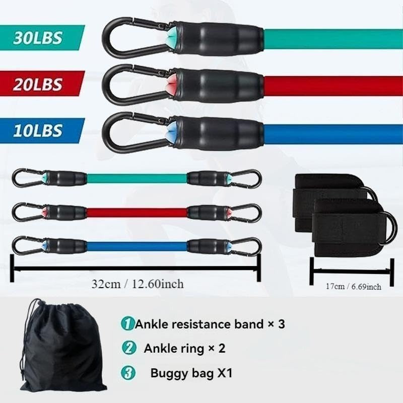 5-Pack Ankelsmotstandsbåndsett Luvikno