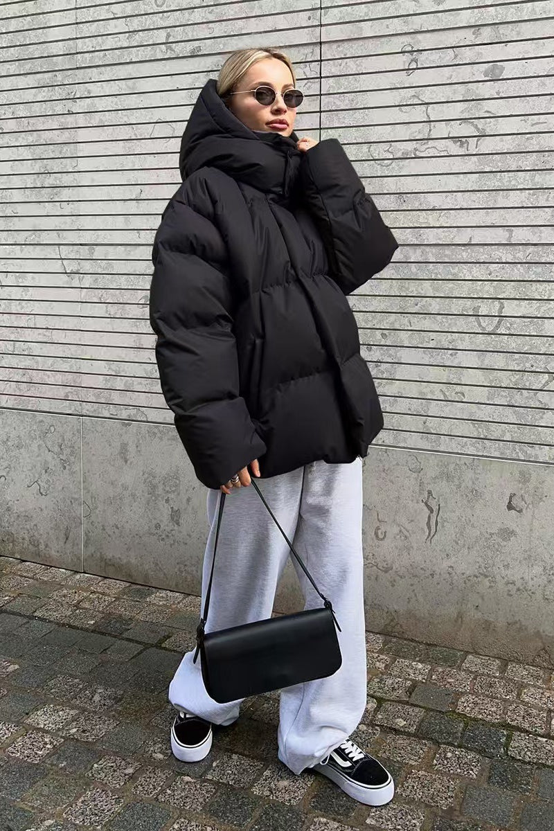 Luvik | Duty Vetoketjullinen Huppupuffertakki