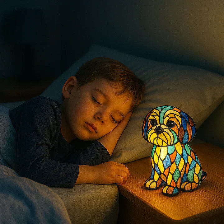 Lumidog Håndlaget Opplysende Hundelampe – Ambient Belysning og Gave | Luvikno