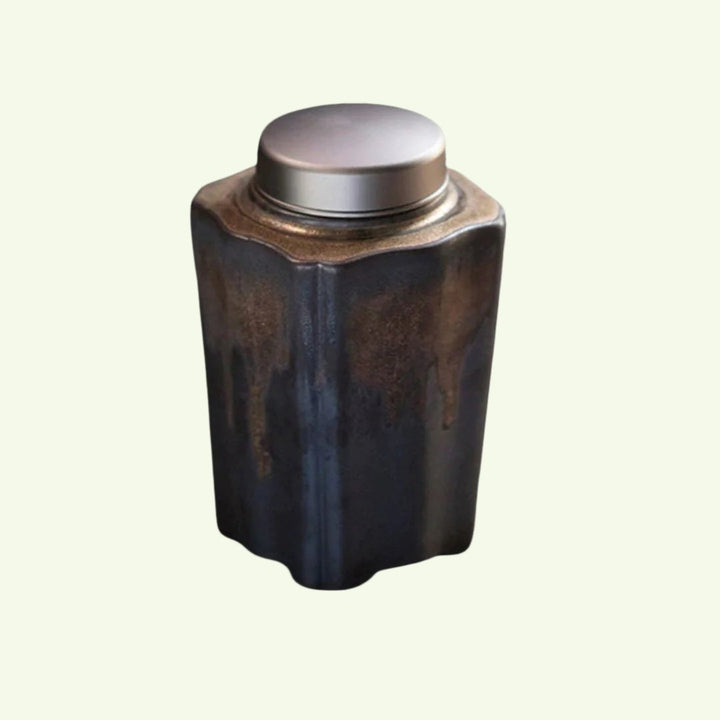 Vintage keramisk te- og kaffelagerbeholder – 900ml lufttett beholder | Luvikno