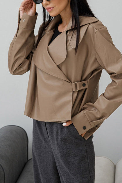 Luvik | Kaulustakkinen Nahkableiserijakku