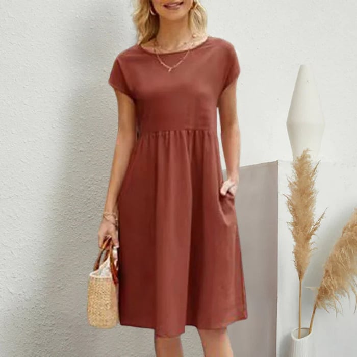 Luvik | puuvillamukavuusnainen pyöreällä kaula-aukolla