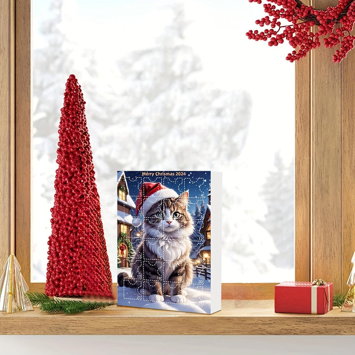 Luvikno | Vintage Cats Advent Calendar – 24-dels julekalender med akrylhengelapper
