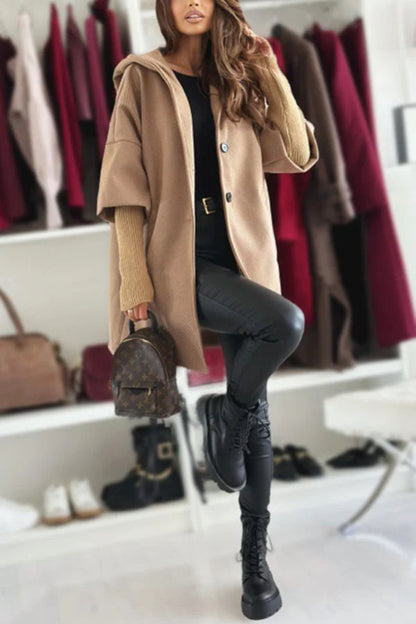 Luvik | Väri Rento laukku hupparitakki pitkillä hihoilla