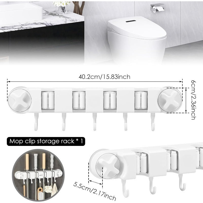 Vacuum Mop Holder Rack Luvikno