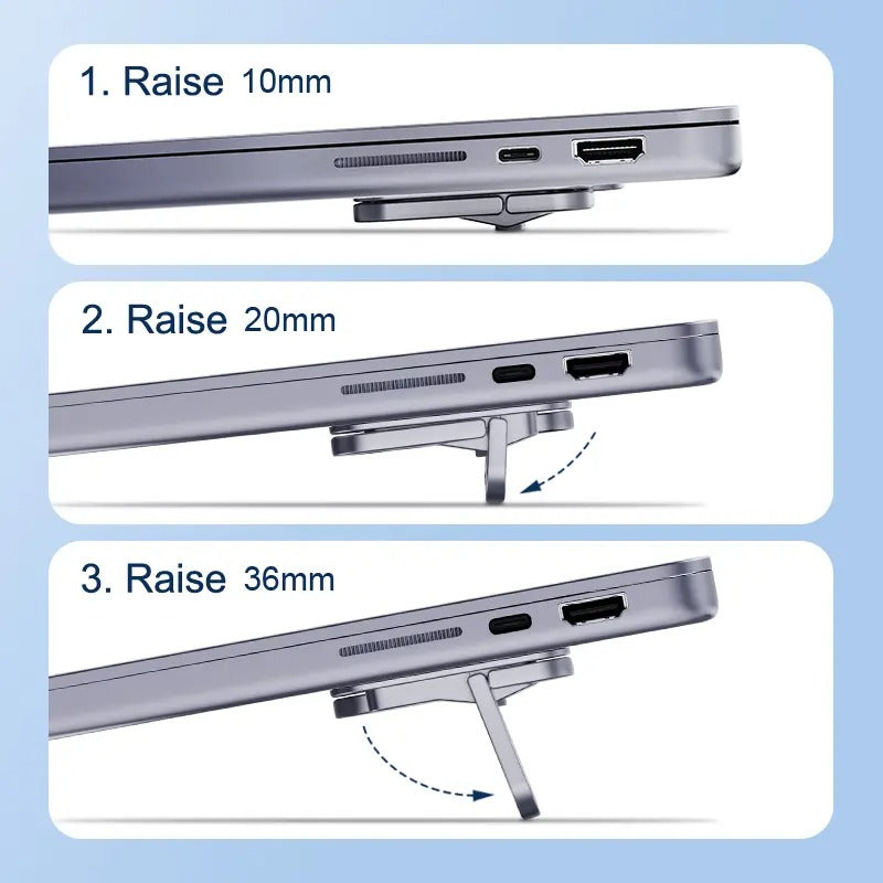 Usynlig aluminium laptopstand Luvikno