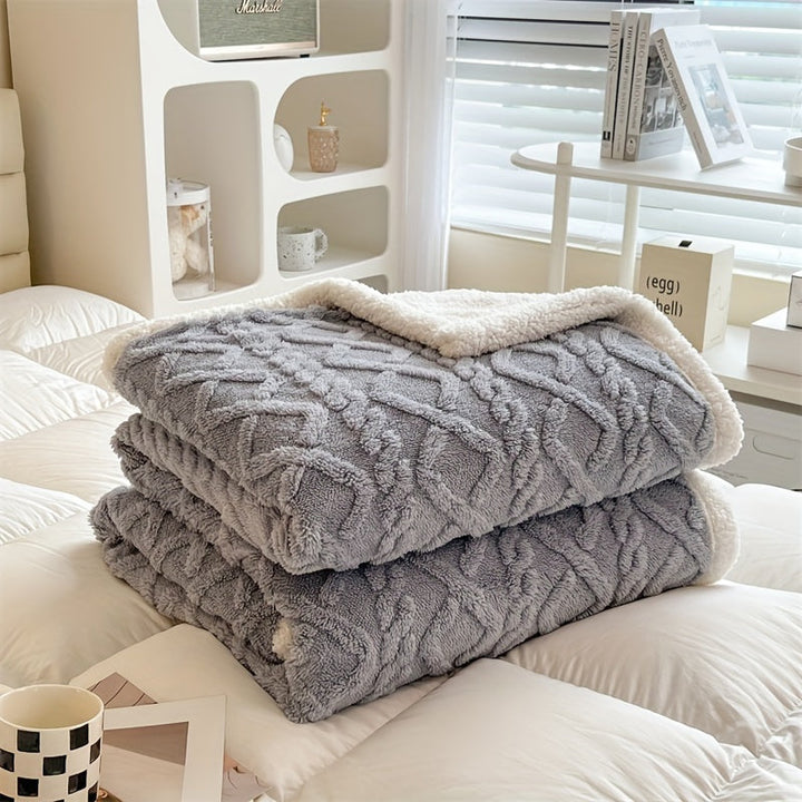 Luvikno | Vintage Luxe Reversibel Fleece Teppedekke - Essensielt for Vinter