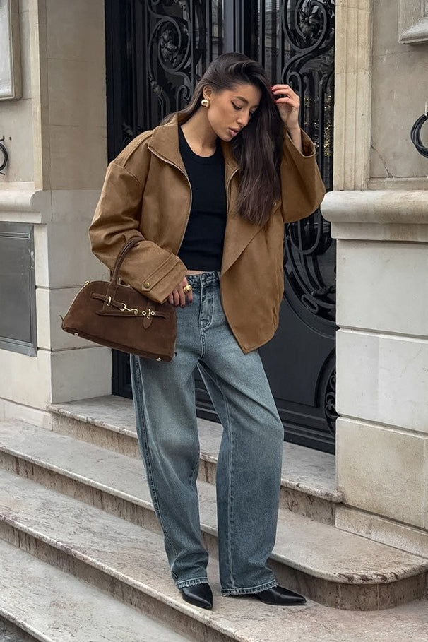 Luvik | Khaki Nappa Kaulustakki