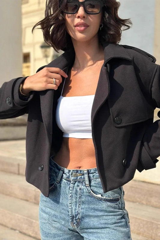 Luvik | Trench-stil kort jakke