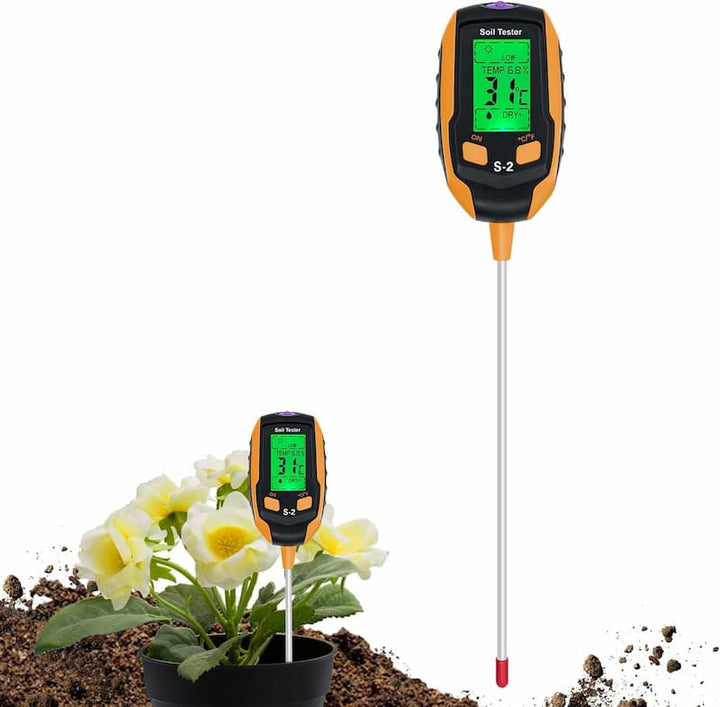 SmartGrow™ 4-i-1 Jordmåler for Planter | Luvikno