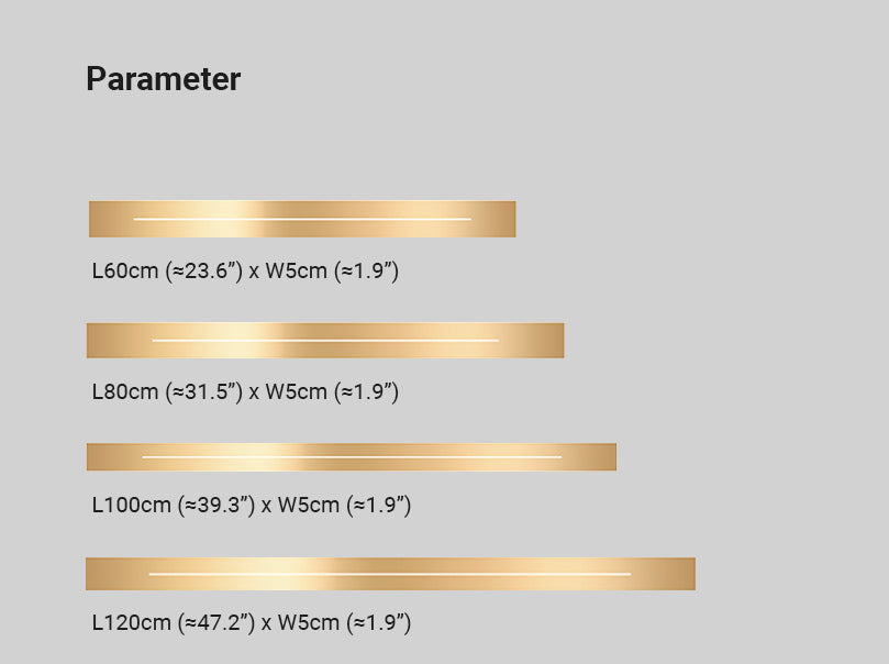Moderne LED Vegglampe - LumièreGold | Luvikno