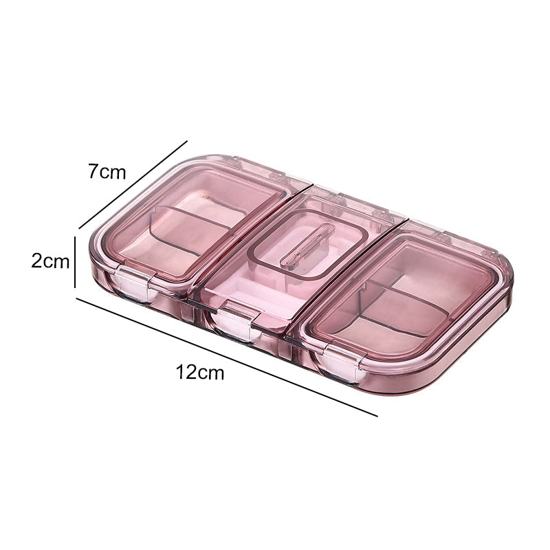 Rektangulær Pill Case Organizer Beholder | Luvikno
