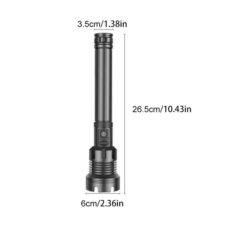 Taktisk oppladbar laser LED lommelykt | luvikno