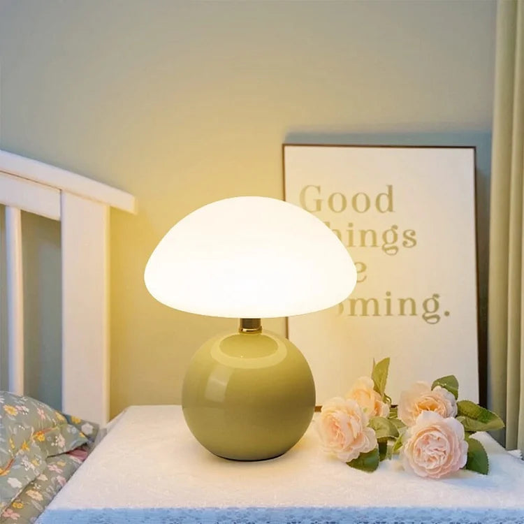 Fransk Krem Sopp Lampe | Luvikno
