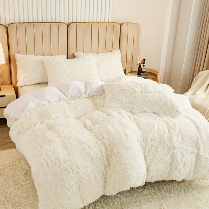 Luvikno | Ultra Soft Plush Duvet Cover Set with Zipper - Luksus & Komfort