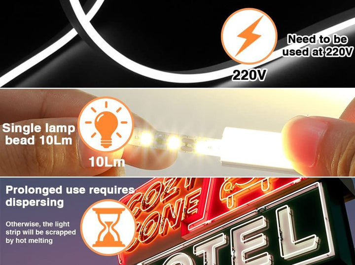LED Fleksibel - Vanntett - 5m/10m - Innendørs og Utendørs | Luvikno