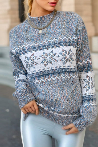 Luvik | Tyylikäs joulutakkipaita, jossa on lumihiutaleita