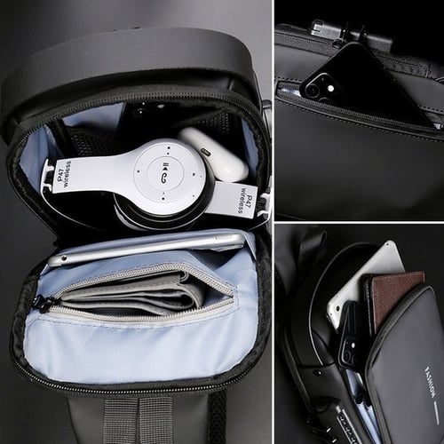 SecureGuard – Trendy Anti-innbrudd Crossbody Bag Luvikno