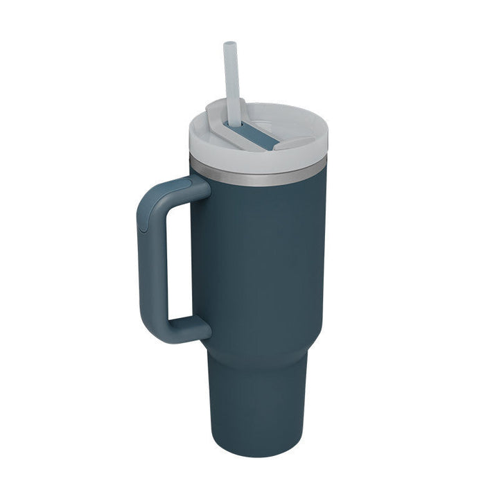 Luvikno | Isolert krus med håndtak og sugerør - ChillMate