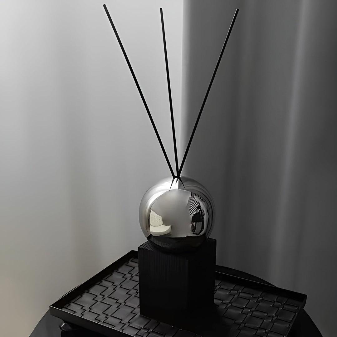 Rustfritt Stål Aroma Diffuser – Avslappende Romduft med Eteriske Oljer | Dekorativ for Hjem og Hotell | Luvikno