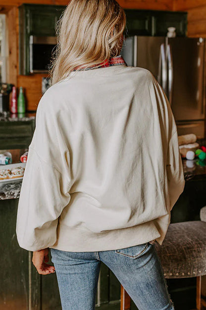 Luvik | Joulupukki Paljetti Rentoa Hihattomaa Collegepaitaa