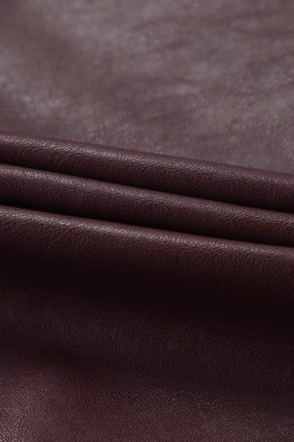 Luvik | Punainen PU-nahkatakki