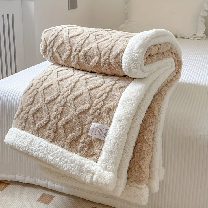 Luvikno | Stilig Vendbar Fleece Teppe for Ultimat Komfort og Varme