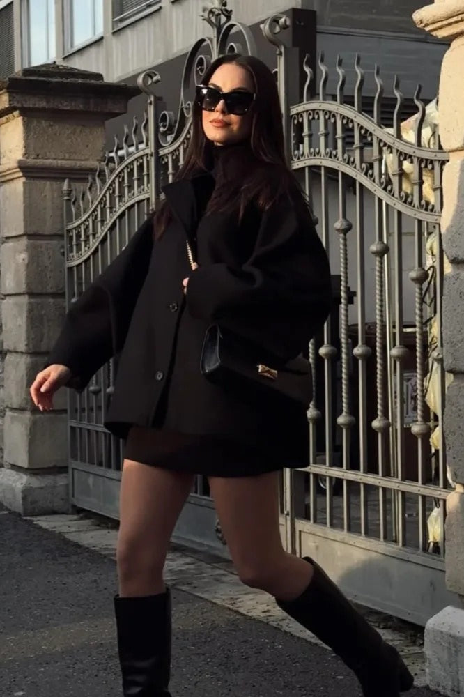 Luvik | Fit Lyhyt Villa Sekoite Takki