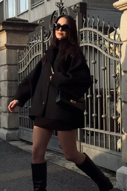 Luvik | Fit Lyhyt Villa Sekoite Takki