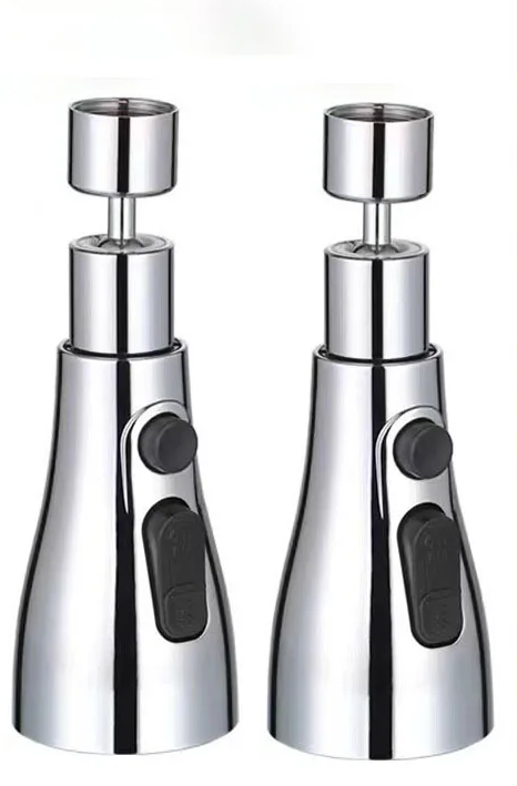 HydroFlex360 – Multifunksjonell 360°/720° Roterbar Kjøkkenkran Vedlegg med 3 Spraytyper Luvikno