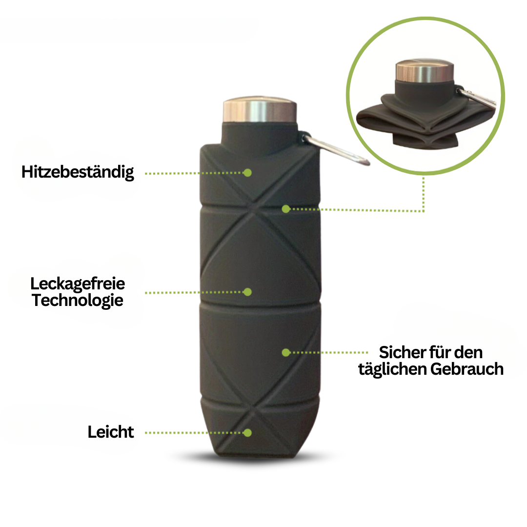Luvikno | Sammenleggbar Vannflaske 750 ML - AquaFold
