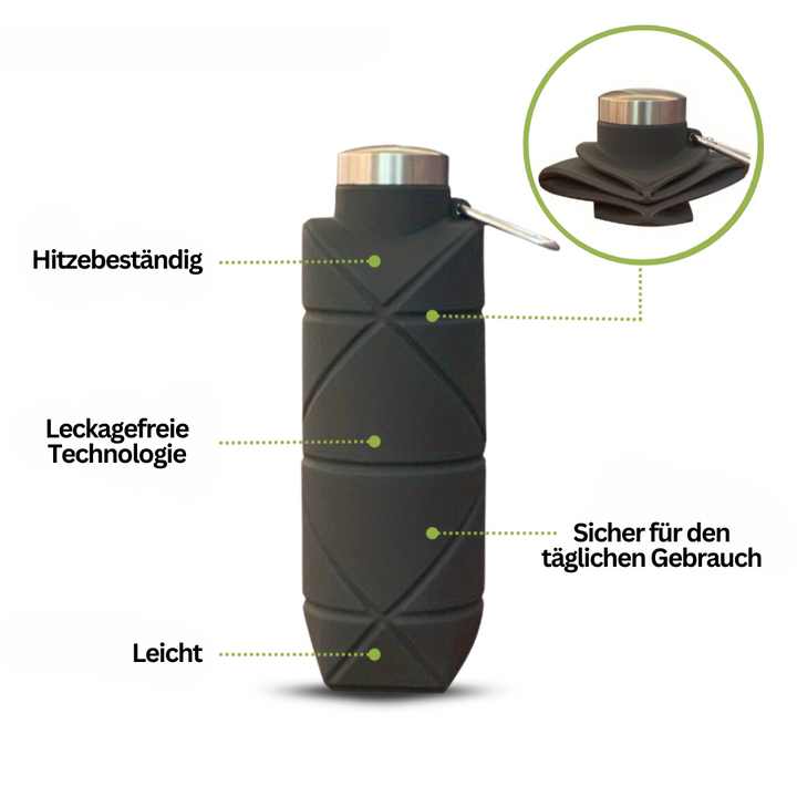 Luvikno | Sammenleggbar Vannflaske 750 ML - AquaFold
