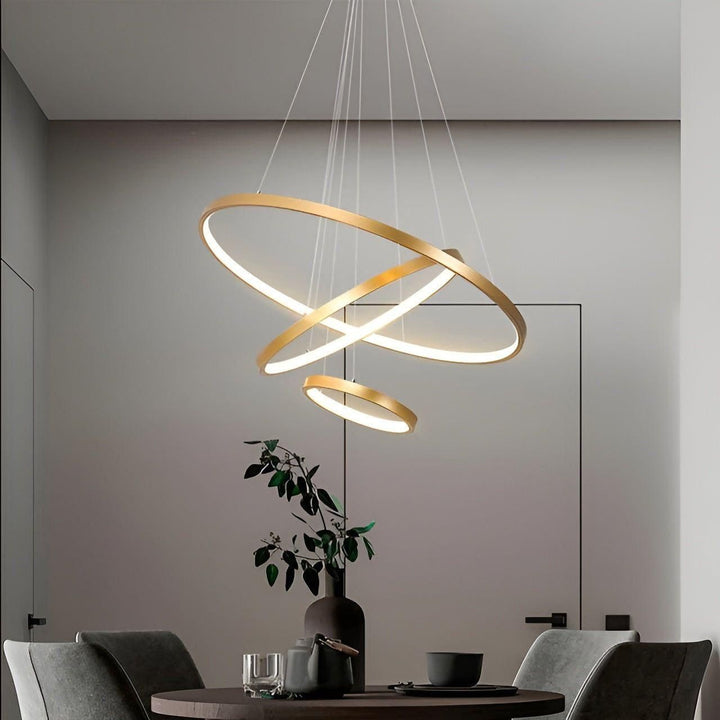 LED pendellampe med kuledesign – Moderne og Elegant | Ideell for stue eller spisestue | Luvikno