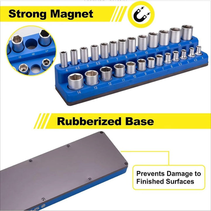 Heavy-Duty Magnetisk Socket Organizer Luvikno