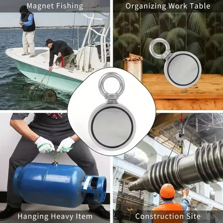 Ultimate Dual-Sided Magnet Fishing Kit med holdbar bæreveske Luvikno