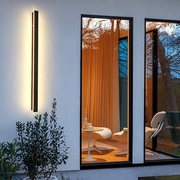 Zenith - Tight LED Vegglamper Svart Metall for Innendørs og Utendørs, Moderne Design for Hage og Hall | Luvikno