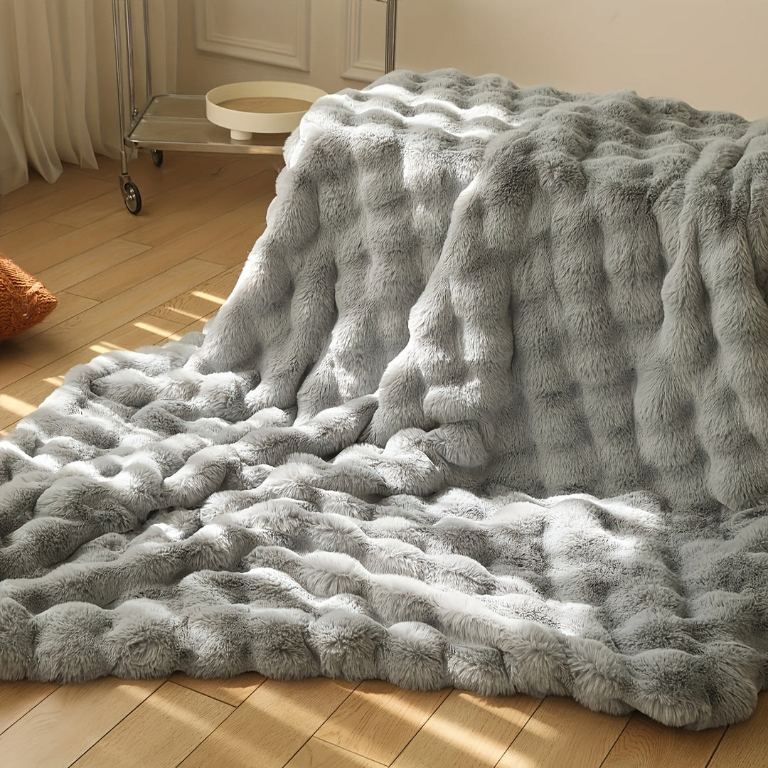 Luvikno | Elegant Kanin Fleece Teppe - Luksuriøs og Holdbar