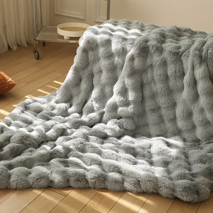 Luvikno | Elegant Kanin Fleece Teppe - Luksuriøs og Holdbar