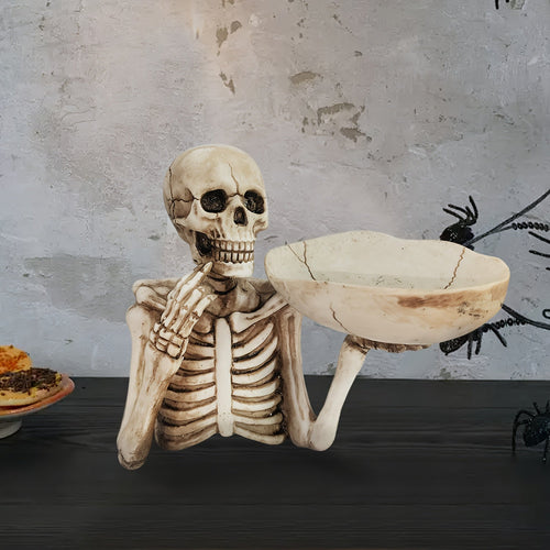 GhoulBowl Hodeskallebolle – Har Halloween godteribolle og gothisk dekorasjon | Luvikno