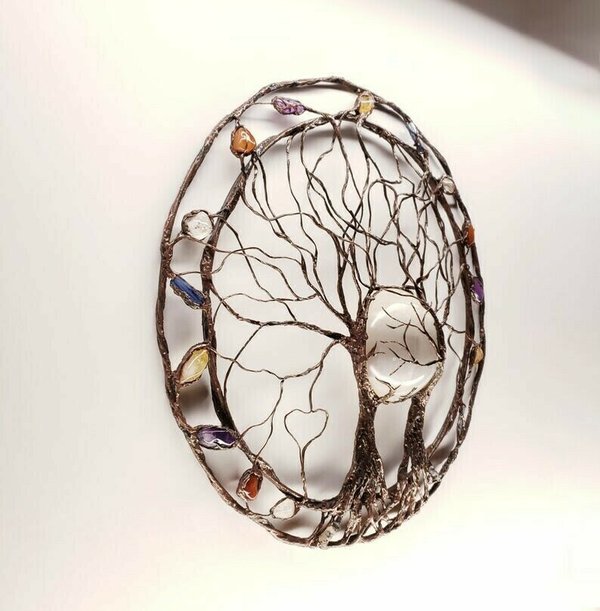 Circle Of Life-Metal Tree Wall Art | Luvikno