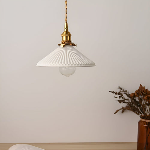 AmberZen Light – Vintage Ceramic Glass Pendant Light | Luvikno